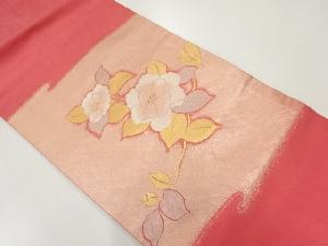 リサイクル　枝花模様織出し名古屋帯